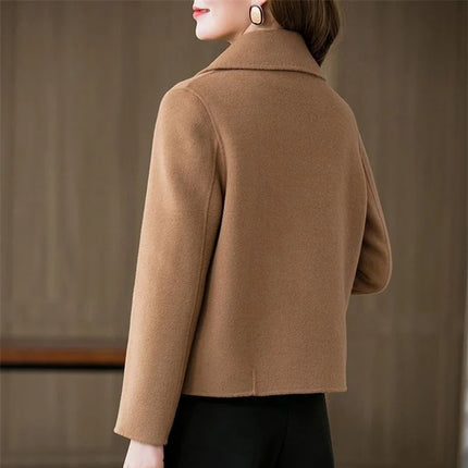 Coats Women The Spring Autumn 2025 The New Short Jacket Fashionable Versatile The Woolen Coat Worn By The Mother Overwear Female
