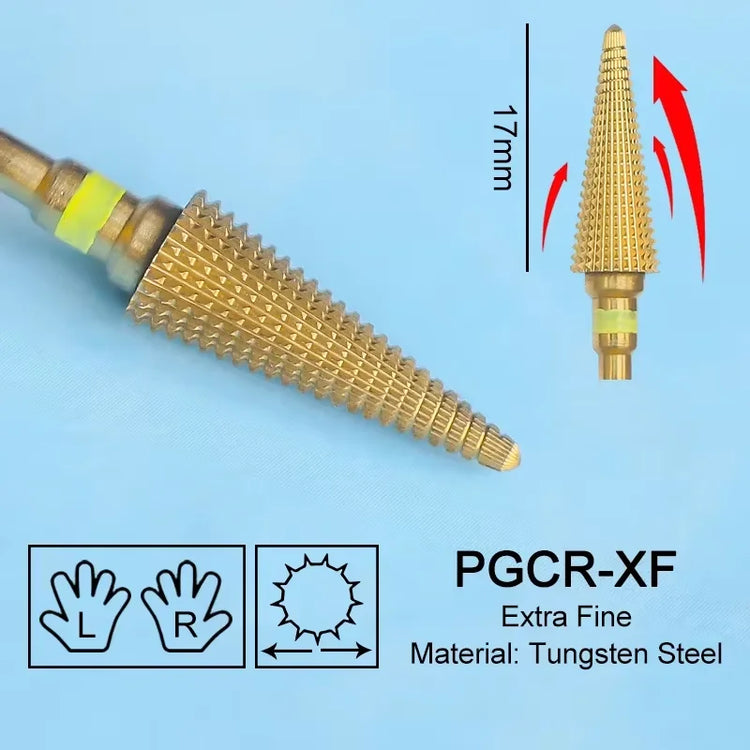 Carbide Large Cone Nail Drill Bits Electric Milling Cutter For Gel Polish Removal Grinding DIY Home Salon Manicure Pedicure Nail Art Accessories Supplies