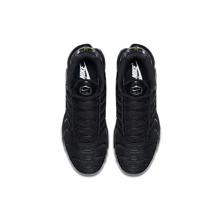 Nike Men's Air Max Plus TN Triple Black Versatile Air Cushion Anti-Slip Comfortable Outdoor Casual Sneakers 604133-050