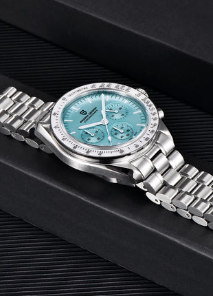 PAGANI DESIGN Nuovo Orologio da Uomo di Lusso al Quarzo con Vetro Zaffiro AR, Cronografo Sportivo Impermeabile 500 ATM, Movimento Giapponese, Luminoso, in Acciaio 316L