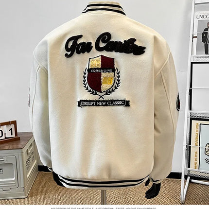 2026 Spring New Coat Boys Embroidered Baseball Jacket Fashionable and Versatile Trendy Youth Autumn Wear