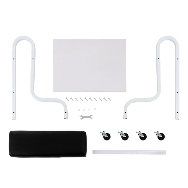 2-Tier Foot Bath Spa Trolley Cart Portable Pedicure Footrest with 4 Wheels Beauty Salon Nail Stand for Pedicures Massages Toenail Care, Load 100 kg/220.46 lbs