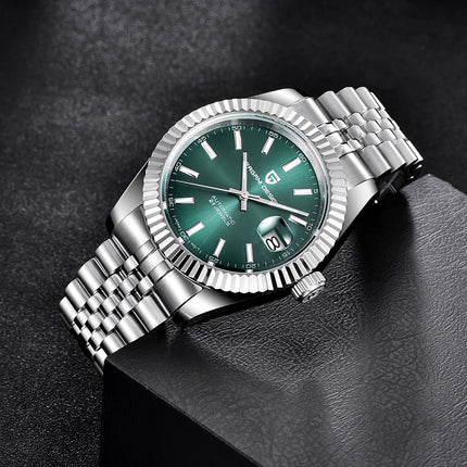PAGANI DESIGN Luxury Men's Automatic Mechanical Watch Top Sapphire Stainless Steel 100m Waterproof Business Leisure Watch