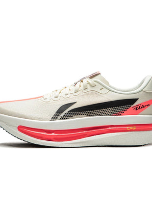 Li-Ning Women's RED HARE 9 ULTRA Racing Running Shoes SUPER BOOM Cushion BOOM FIBER Breathable LiNing Training Sneakers ARPW008 PlatiNum