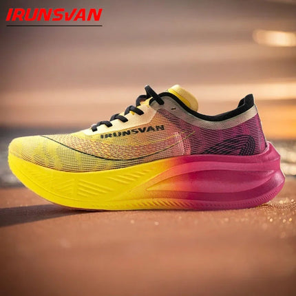 IRUNSVAN Rehuo 1.0 Full Length Carbon Plate Running Shoes  Marathon Ultra Lightweight Men's  24028 PlatiNum