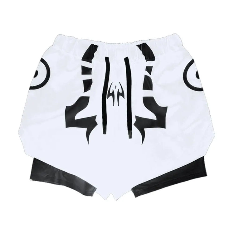 Anime Jujutsu Kaisen Set di compressione Tuta da fitness per uomo Camicia di compressione 3D ad asciugatura rapida + Pantaloncini da palestra Corsa Allenamento Abbigliamento sportivo platinumshop