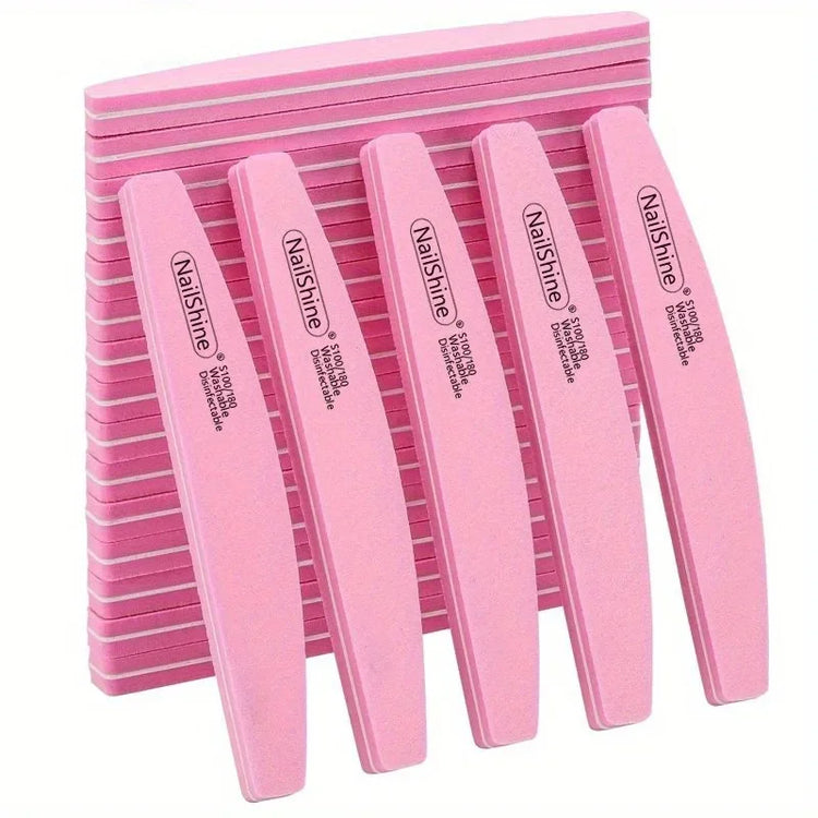 2/5/10PCS Professional Double-sided Nail File Block Colorful Sponge Nail Polish Buffing Sanding Buffer Strip Polishing Pedicure 2028