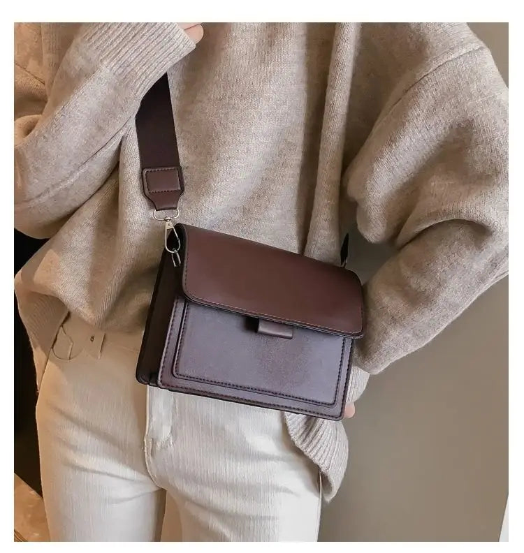 Classic Designer PU Leather Crossbody Bag for Women Travel Handle Handbag Fashion Shoulder Messenger Bag Ladies Small Flap Bag PlatiNum