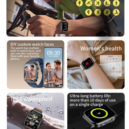 2026 Nuovo Misurazione Accurata Salute Smart Watch ECG + PPG Acido Urico Pressione Sanguigna Lipidi Nel Sangue Chiamata BT Smartwatch Per Le Donne Degli Uomini platinumshop