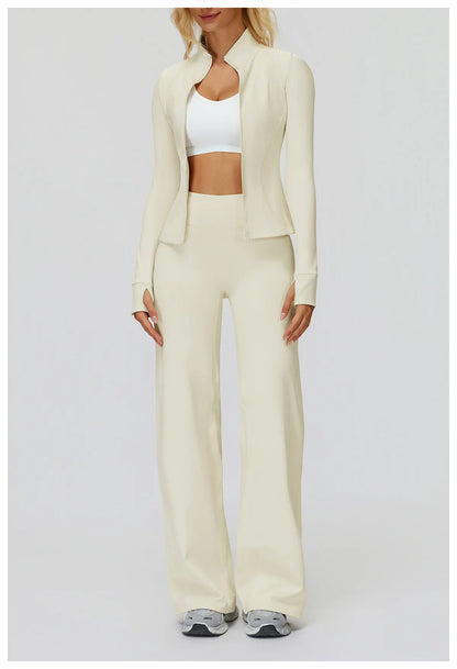 Yoga Pants High Waist Flare Leggings Women Gym Fitness Flared Trousers Breathable Wide Leg Pants Female Workout Dance Trousers