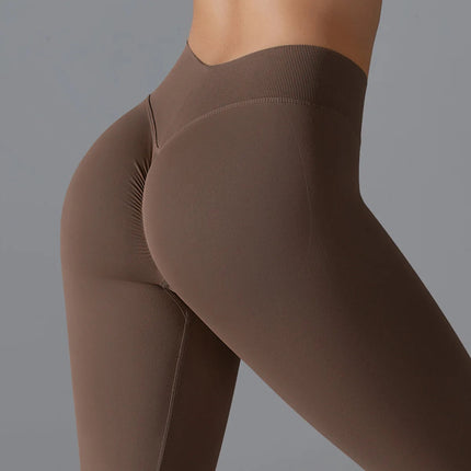 Fitness Sports Leggings Women's High Waist Seamless Yoga Legging Scrunch Butt Breathable Push Up Sports Pants Women Gym Tights PlatiNum