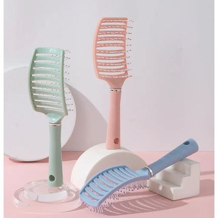 1pc anti-static massage brush  women's hair and scalp massage comb - straight hair professional tool Special for real hair wigs