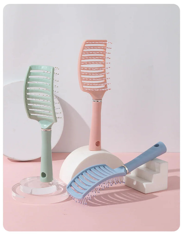 1pc anti-static massage brush  women's hair and scalp massage comb - straight hair professional tool Special for real hair wigs