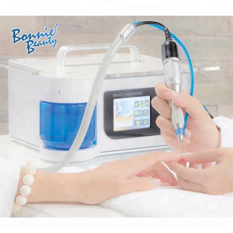 Nail Drill BonnieBeauty BE-M0108 Water Spray 15W 50/60Hz CE Certified Manicure Glazing Polishing Machine for Professional Salon Acrylic Gel Nail Art Equipment AC220V