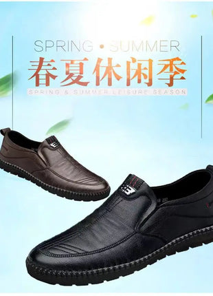 Mocassini da uomo in pelle PU antiscivolo appartamenti da passeggio traspiranti slip on da esterno scarpe casual per scarpe da ginnastica da guida per ufficio da lavoro maschile2