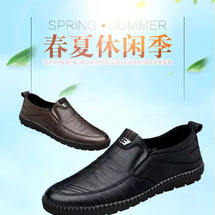 Mocassini da uomo in pelle PU antiscivolo appartamenti da passeggio traspiranti slip on da esterno scarpe casual per scarpe da ginnastica da guida per ufficio da lavoro maschile2