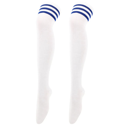 Calze Jk da donna Calzini cosplay per feste di Halloween Calzini sopra il ginocchio Calzini caldi Calza per stivali da donna Calzini lunghi a tripla banda