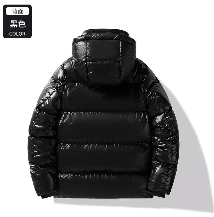 Winter Black All-match Men Parkas Coats with Hood Comfortable Warm Male Clothing Solid Color Thicken Cotton Jackets High Quality