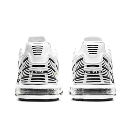 Nike Air Max Plus TN White Black Men Running Shoes Lightweight Comfortable Air Cushion Sports Sneakers