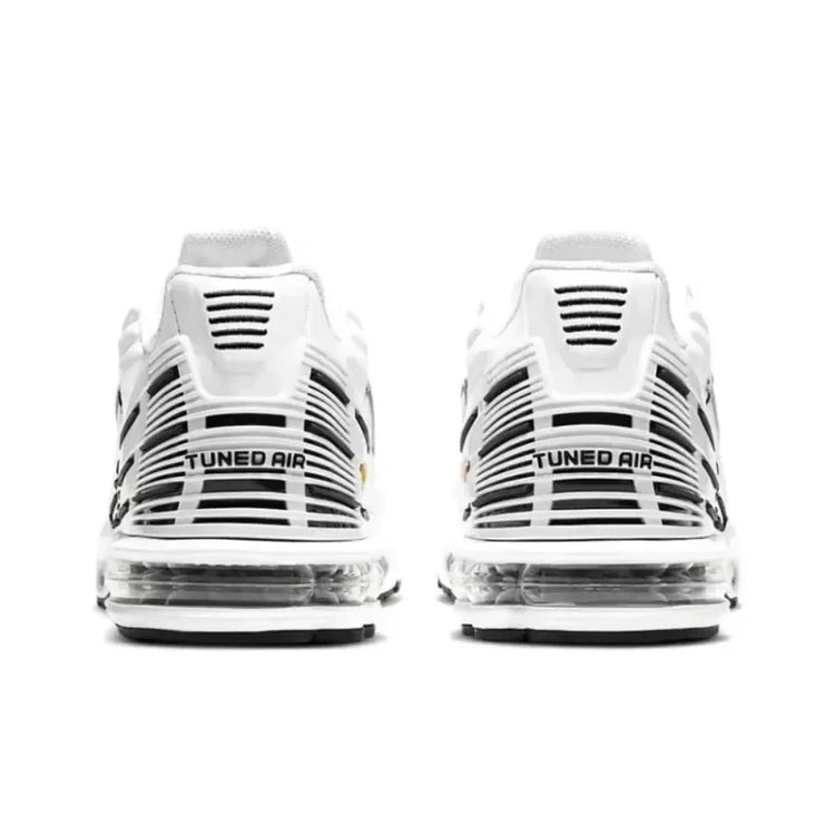 Nike Air Max Plus TN White Black Men Running Shoes Lightweight Comfortable Air Cushion Sports Sneakers