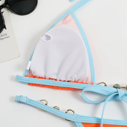 Set bikini sexy in due pezzi Set bikini con stampa casuale da donna Costume da bagno push-up Costume da bagno sandbeach platinumshop
