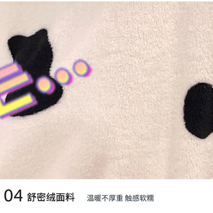 Women Onesie Kigurumis Cow Pajamas Adult Female Winter Sleepwear Zipper Hooded  Jumpsuits Thick Soft Warm Fleece Pijama Mujer