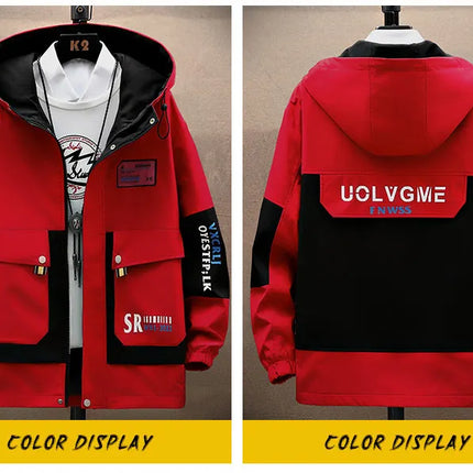 Autumn new style Fashion Trend Hooded Jacket spring Men's Casual Comfort Fleece High Quality Coat male full size M-4XL