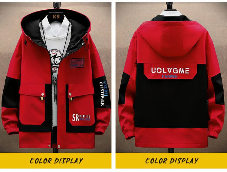 Autumn new style Fashion Trend Hooded Jacket spring Men's Casual Comfort Fleece High Quality Coat male full size M-4XL