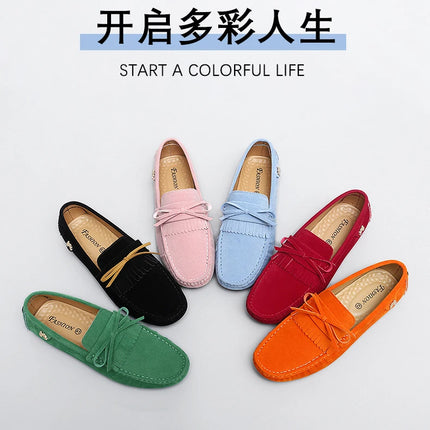 Scarpe di lusso da uomo Coppia mocassini in pelle scamosciata fatti a mano da donna Scarpe basse da guida Scarpe slip-on Mocassini comodi Scarpe casual da uomo