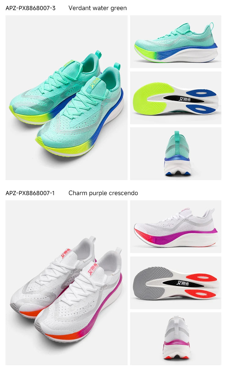 IRUNSVAN Men's Carbon Plate Sneakers Professional Marathon Racing Running Shoes High Quality  Shoes Comfortable Sports Shoe PlatiNum