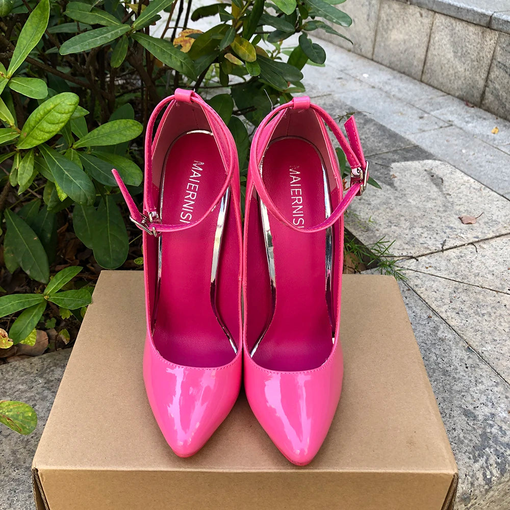 Customize 16cm Extreme Metal High Heels Stilettos Sexy Women Solid Black Red inside Pumps Party Unisex Man Shoes Crossdresser