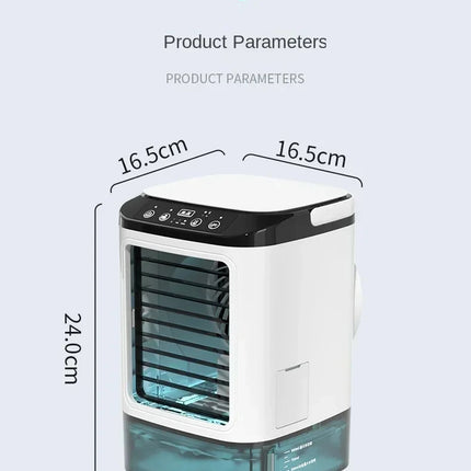 HOMEFISH Umidificatore da Tavolo Silenzioso per Uso Domestico, Ventilatore Portatile USB con Nebulizzatore e Funzione di Raffreddamento