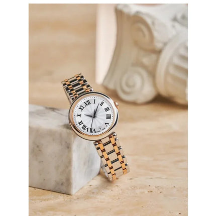 Orologio da Donna Suojiali Little Beauty, Quadrante Piccolo con Numeri Romani, Elegante e Delicato, Cinturino in Acciaio o Pelle Opzionale, Orologio da Polso Femminile alla Moda per Uso Quotidiano Casual