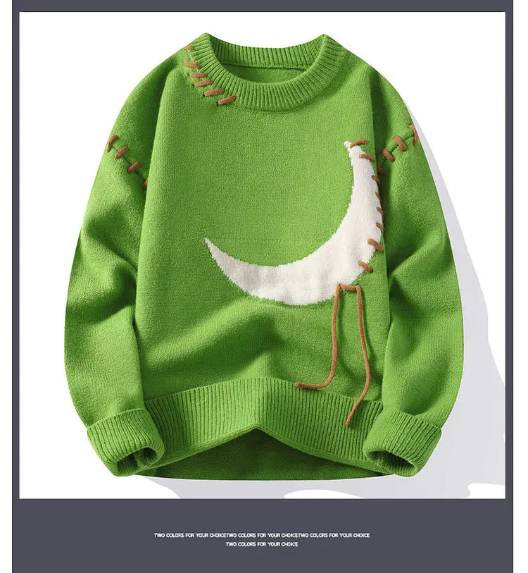 2025 Korean Style Men Women Sweater Knitted Trendy Youth Student Style Knitwear Top Casual Warm Crew Neck Knitted Pullover 4XL-M