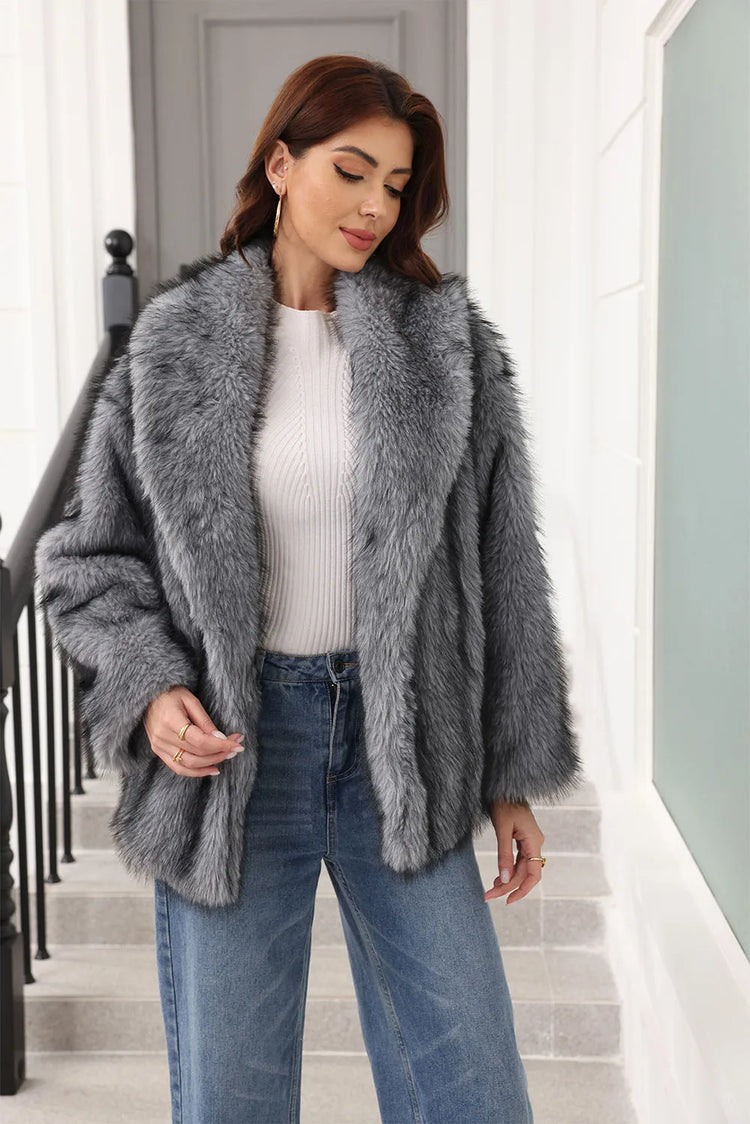 ZADORIN Luxury Belted Mid Long White Faux Fur Coat For Woman Clothes Winter Oversize Fluffy Jacket Fox Fur Faux Coat Outerwears