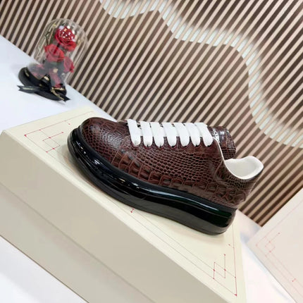 Handcrafted Leather Casual Sneakers Man Platform Trainers Unisex Originality Flat Loafers Men's Footwear