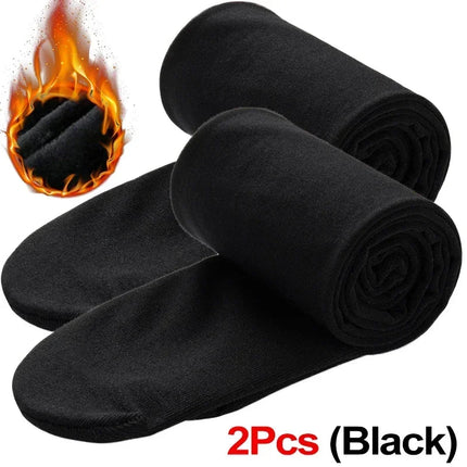 Women Thermal Stockings Winter Warm Elastic Slim Fleece Tights Pantyhose Thicken Plush High Waist Leggings Stocking Pants PlatiNum
