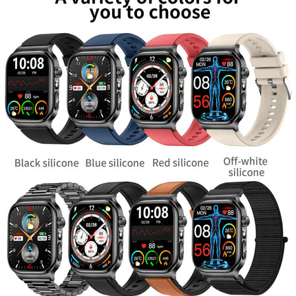 2026 Nuovo Misurazione Accurata Salute Smart Watch ECG + PPG Acido Urico Pressione Sanguigna Lipidi Nel Sangue Chiamata BT Smartwatch Per Le Donne Degli Uomini platinumshop