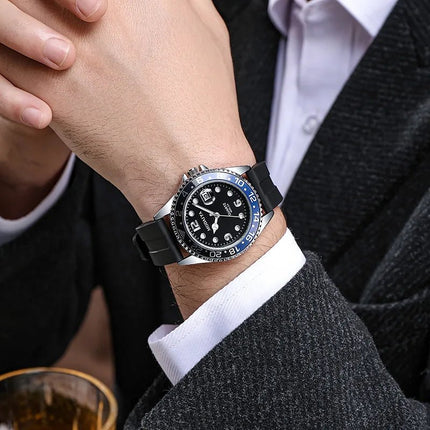 Orologi da uomo alla moda con data Orologio sportivo casual di lusso di fascia alta Orologi da polso classici da uomo al quarzo da lavoro in acciaio inossidabile platinumshop