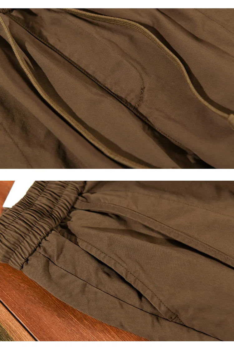 Winter New Thickened 100% Cotton Cargo Velvet Men's Winter Pants Comfortable Soft Keep Warm Retro Street Trousers  AZ640
