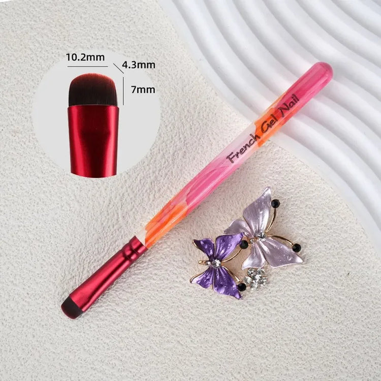8 Styles Multi Color Gel Nail Art Brushes Professional Painting Tools For Gel Nail Extension Acrylic Nails Builder Nail Accessories 2027