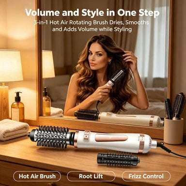 Electric Hair Styling Tool Set, Ceramic Flat Iron & Curling Wand, Adjustable Temperature Hot Styling Appliance for Household Daily Hair‑Dressing