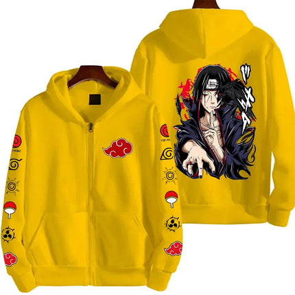 Uchiha Itachi Naruto Nikkan 2026 New Fashionable Harajuku Men's Trendy Casual Sweatshirt Men's Couple Style Coat