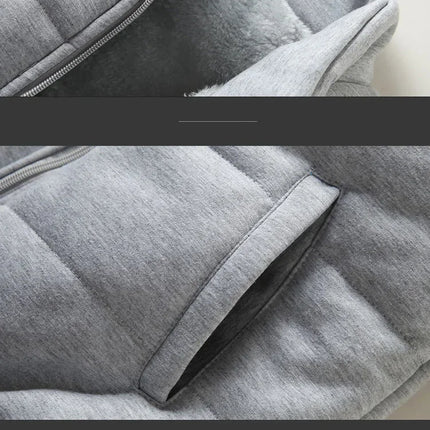 3 Pieces Set Hoodies+Vest+Pants Casual Men's Track Suit Clothing Coats Winter Thick Warm Tracksuit for Men Printed Mens Set Vest