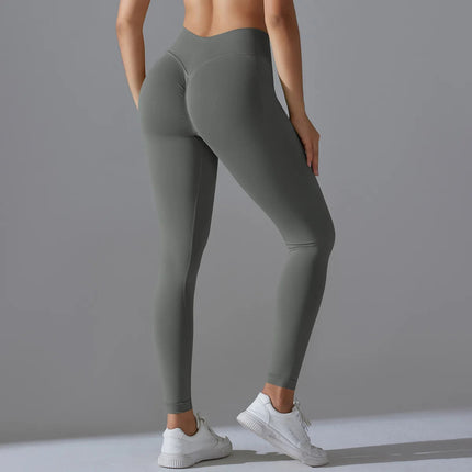 Fitness Sports Leggings Women's High Waist Seamless Yoga Legging Scrunch Butt Breathable Push Up Sports Pants Women Gym Tights PlatiNum