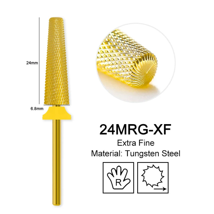 Carbide Large Cone Nail Drill Bits Electric Milling Cutter For Gel Polish Removal Grinding DIY Home Salon Manicure Pedicure Nail Art Accessories Supplies