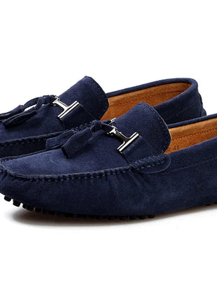 Mocassini da uomo primavera estate scarpe Casual in pelle scamosciata Slip-ons da uomo Luxury Brand Mocassin Man Plus Size 50 51 52 53 per piede grande