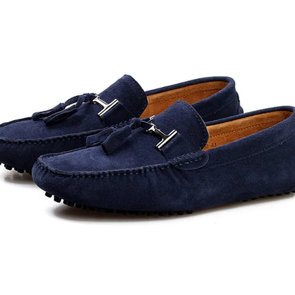 Mocassini da uomo primavera estate scarpe Casual in pelle scamosciata Slip-ons da uomo Luxury Brand Mocassin Man Plus Size 50 51 52 53 per piede grande