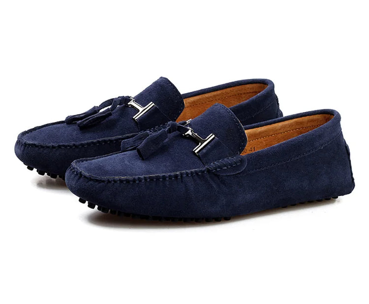 Mocassini da uomo primavera estate scarpe Casual in pelle scamosciata Slip-ons da uomo Luxury Brand Mocassin Man Plus Size 50 51 52 53 per piede grande