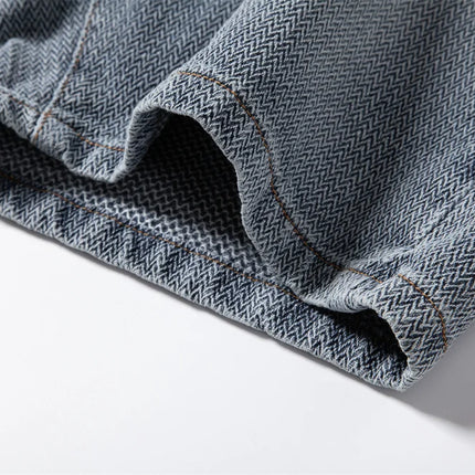 AIOPESON Pantaloncini di jeans casual retrò estivi da uomo 2025 Pantaloncini di jeans comodi ed eleganti in misto cotone vintage slim fit